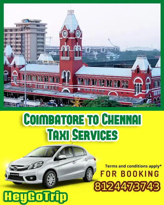 Coimbatore to Chennai Taxi Fare