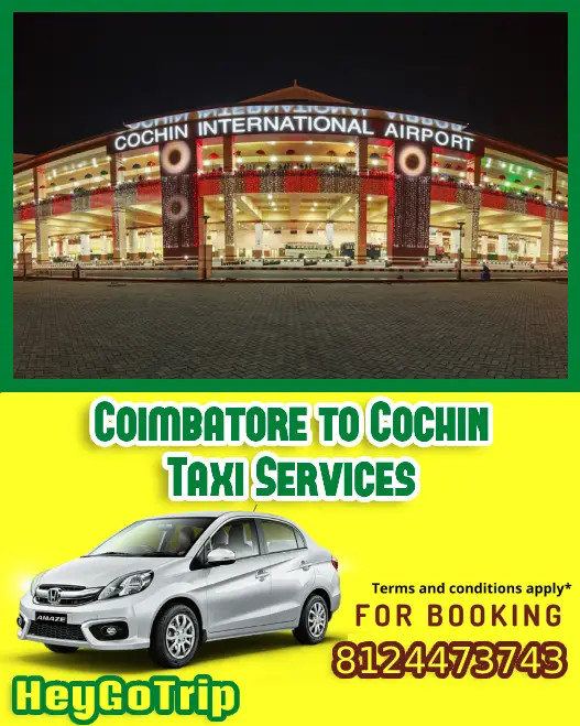 Coimbatore to Cochin Taxi Fare