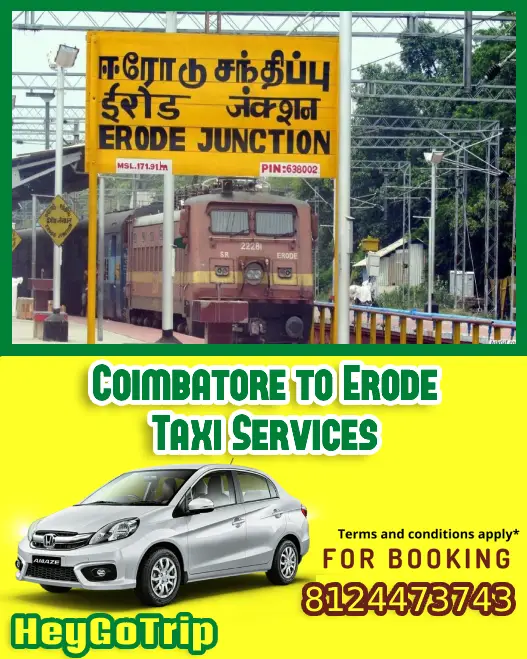 Coimbatore to Erode Taxi Fare