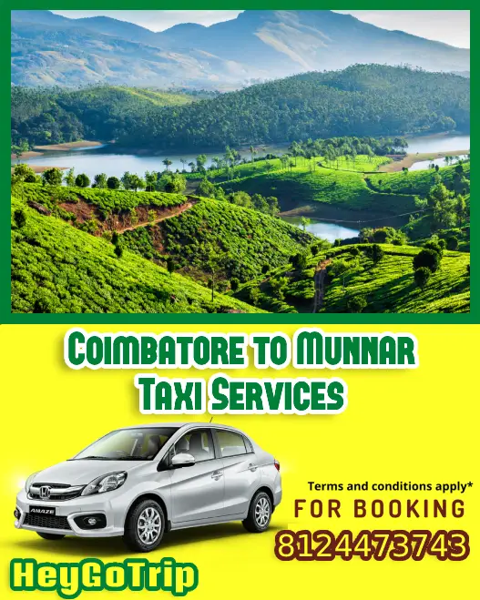 Coimbatore to Munnar Taxi Fare