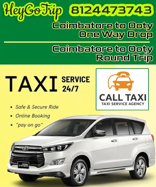 Coimbatore to Ooty Taxi - Terms & Conditions