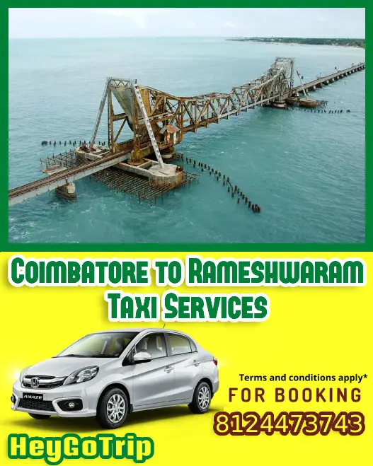 Coimbatore to Rameshwaram Taxi Fare