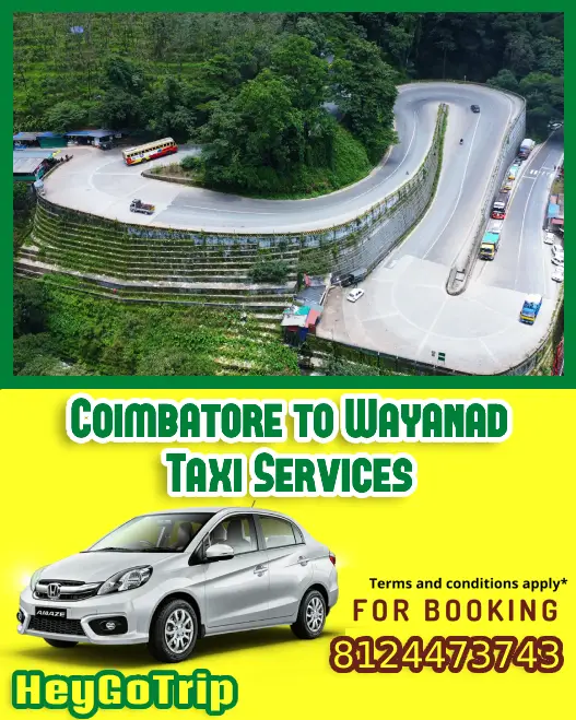 Coimbatore to Wayanad Taxi Fare